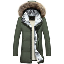 Load image into Gallery viewer, White Down Jacket 2019 Women Winter Sweater Jacket Long Fur Parka Warm Plus Size Outwear - Lifestyles Intra Asia