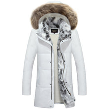 Load image into Gallery viewer, White Down Jacket 2019 Women Winter Sweater Jacket Long Fur Parka Warm Plus Size Outwear - Lifestyles Intra Asia