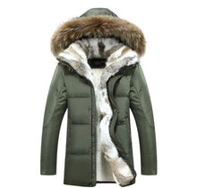 Load image into Gallery viewer, White Down Jacket 2019 Women Winter Sweater Jacket Long Fur Parka Warm Plus Size Outwear - Lifestyles Intra Asia