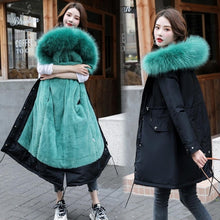 Load image into Gallery viewer, New Arrival Parkas Fashion Coats Women Winter Sweater Fur Collar Hood Warm Cotton Coat Women Clothes - Lifestyles Intra Asia