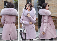 Load image into Gallery viewer, New Arrival Parkas Fashion Coats Women Winter Sweater Fur Collar Hood Warm Cotton Coat Women Clothes - Lifestyles Intra Asia
