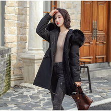 Load image into Gallery viewer, New Arrival Parkas Fashion Coats Women Winter Sweater Fur Collar Hood Warm Cotton Coat Women Clothes - Lifestyles Intra Asia