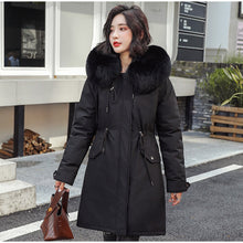 Load image into Gallery viewer, New Arrival Parkas Fashion Coats Women Winter Sweater Fur Collar Hood Warm Cotton Coat Women Clothes - Lifestyles Intra Asia