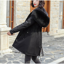 Load image into Gallery viewer, New Arrival Parkas Fashion Coats Women Winter Sweater Fur Collar Hood Warm Cotton Coat Women Clothes - Lifestyles Intra Asia