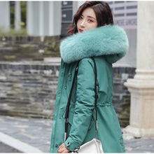 Load image into Gallery viewer, New Arrival Parkas Fashion Coats Women Winter Sweater Fur Collar Hood Warm Cotton Coat Women Clothes - Lifestyles Intra Asia