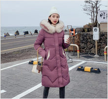 Load image into Gallery viewer, New Arrival Parkas Fashion Coats Women Winter Sweater Fur Collar Hood Warm Cotton Coat Women Clothes - Lifestyles Intra Asia