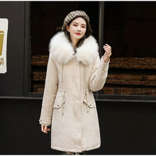 Load image into Gallery viewer, New Arrival Parkas Fashion Coats Women Winter Sweater Fur Collar Hood Warm Cotton Coat Women Clothes - Lifestyles Intra Asia