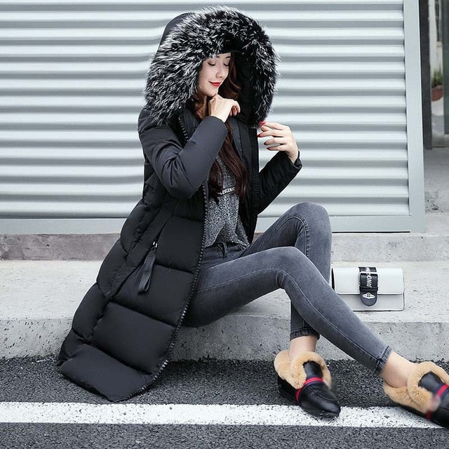New Arrival Fashion Coats Women Winter Sweater Collared Coat Hooded Warm Cotton Coat Women Clothes - Lifestyles Intra Asia