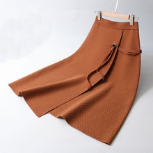 Load image into Gallery viewer, Women Knitted Midi Skirts Lace-Up Women High Waist Winter Skirts A-Line Saia Faldas Women Clothes - Lifestyles Intra Asia