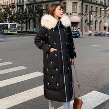 Load image into Gallery viewer, 2019 Long Winter Women&#39;s Down Coat Thicken Female Down Jacket Hooded With Fur Collar Coat Oversize Long Ladies - Lifestyles Intra Asia
