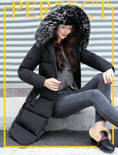 Load image into Gallery viewer, New Arrival Parkas Fashion Coats Women Winter Sweater Fur Collar Hood Warm Cotton Coat Women Clothes - Lifestyles Intra Asia