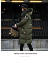 Load image into Gallery viewer, New Arrival Parkas Fashion Coats Women Winter Sweater Fur Collar Hood Warm Cotton Coat Women Clothes - Lifestyles Intra Asia