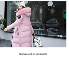 Load image into Gallery viewer, New Arrival Parkas Fashion Coats Women Winter Sweater Fur Collar Hood Warm Cotton Coat Women Clothes - Lifestyles Intra Asia