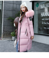 Load image into Gallery viewer, New Arrival Parkas Fashion Coats Women Winter Sweater Fur Collar Hood Warm Cotton Coat Women Clothes - Lifestyles Intra Asia