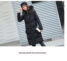 Load image into Gallery viewer, New Arrival Parkas Fashion Coats Women Winter Sweater Fur Collar Hood Warm Cotton Coat Women Clothes - Lifestyles Intra Asia