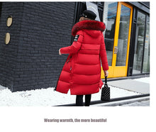 Load image into Gallery viewer, New Arrival Parkas Fashion Coats Women Winter Sweater Fur Collar Hood Warm Cotton Coat Women Clothes - Lifestyles Intra Asia