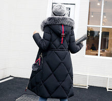 Load image into Gallery viewer, New Arrival Parkas Fashion Coats Women Winter Sweater Fur Collar Hood Warm Cotton Coat Women Clothes - Lifestyles Intra Asia