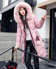 Load image into Gallery viewer, New Arrival Parkas Fashion Coats Women Winter Sweater Fur Collar Hood Warm Cotton Coat Women Clothes - Lifestyles Intra Asia