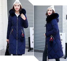 Load image into Gallery viewer, New Arrival Parkas Fashion Coats Women Winter Sweater Fur Collar Hood Warm Cotton Coat Women Clothes - Lifestyles Intra Asia