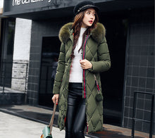 Load image into Gallery viewer, New Arrival Parkas Fashion Coats Women Winter Sweater Fur Collar Hood Warm Cotton Coat Women Clothes - Lifestyles Intra Asia