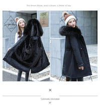 Load image into Gallery viewer, New Arrival Parkas Fashion Coats Women Winter Sweater Fur Collar Hood Warm Cotton Coat Women Clothes - Lifestyles Intra Asia