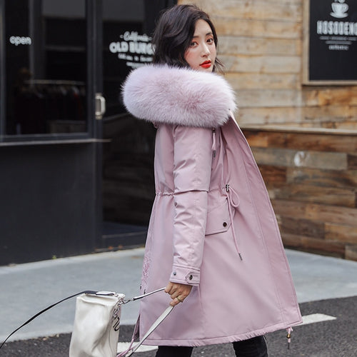 New Arrival Parkas Fashion Coats Women Winter Sweater Fur Collar Hood Warm Cotton Coat Women Clothes - Lifestyles Intra Asia