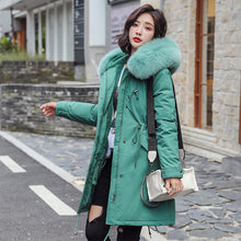 Load image into Gallery viewer, New Arrival Parkas Fashion Coats Women Winter Sweater Fur Collar Hood Warm Cotton Coat Women Clothes - Lifestyles Intra Asia