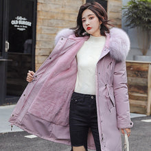 Load image into Gallery viewer, New Arrival Parkas Fashion Coats Women Winter Sweater Fur Collar Hood Warm Cotton Coat Women Clothes - Lifestyles Intra Asia