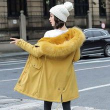 Load image into Gallery viewer, New Arrival Parkas Fashion Coats Women Winter Sweater Fur Collar Hood Warm Cotton Coat Women Clothes - Lifestyles Intra Asia