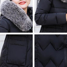 Load image into Gallery viewer, New Arrival Parkas Fashion Coats Women Winter Sweater Fur Collar Hood Warm Cotton Coat Women Clothes - Lifestyles Intra Asia