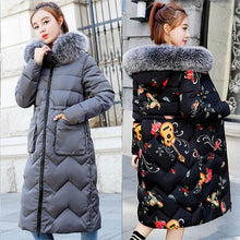 Load image into Gallery viewer, New Arrival Parkas Fashion Coats Women Winter Sweater Fur Collar Hood Warm Cotton Coat Women Clothes - Lifestyles Intra Asia