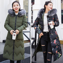 Load image into Gallery viewer, New Arrival Parkas Fashion Coats Women Winter Sweater Fur Collar Hood Warm Cotton Coat Women Clothes - Lifestyles Intra Asia