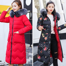 Load image into Gallery viewer, New Arrival Parkas Fashion Coats Women Winter Sweater Fur Collar Hood Warm Cotton Coat Women Clothes - Lifestyles Intra Asia