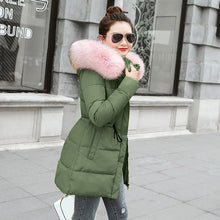 Load image into Gallery viewer, winter jackets women 2019 fashion slim fit long women parka warm down jackets coat women winter clothes hooded jacket women coat - Lifestyles Intra Asia