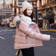 Load image into Gallery viewer, New Arrival Parkas Fashion Coats Women Winter Sweater Fur Collar Hood Warm Cotton Coat Women Clothes - Lifestyles Intra Asia