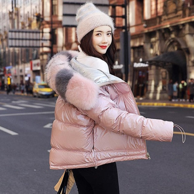 New Arrival Parkas Fashion Coats Women Winter Sweater Fur Collar Hood Warm Cotton Coat Women Clothes - Lifestyles Intra Asia