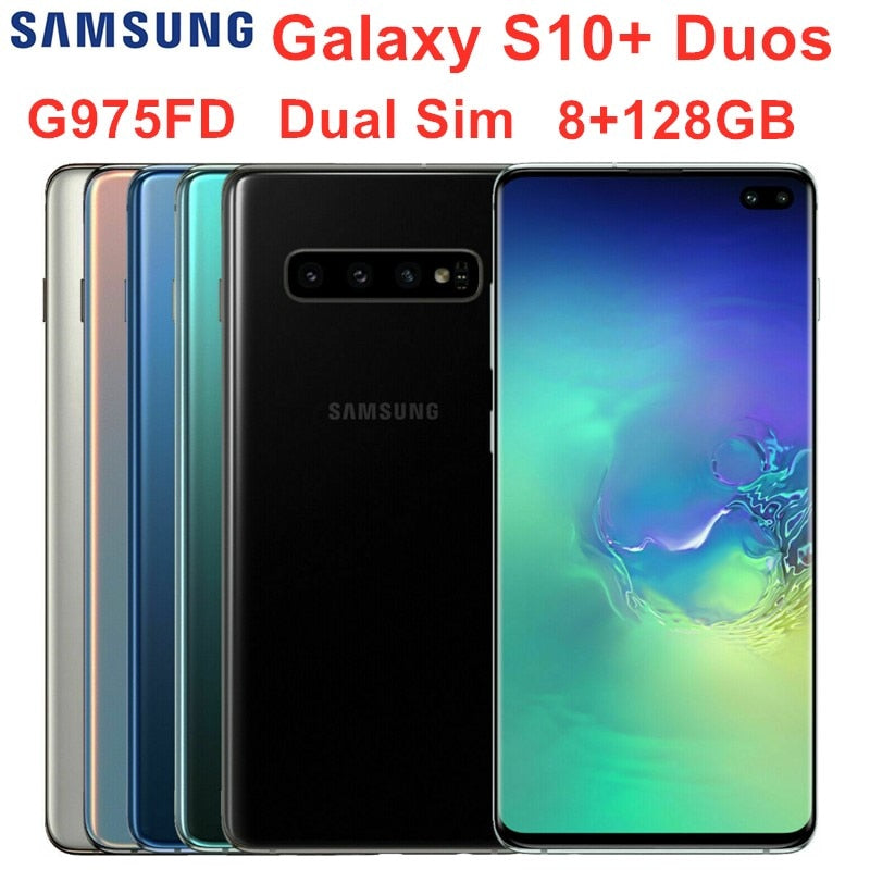 Samsung Galaxy S10+ S10 Plus Duos G975FD Dual Sim 8GB RAM 128GB ROM Octa Core 6.4
