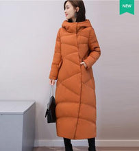 Load image into Gallery viewer, Winter Jacket Women 2018 New Fashion Hooded White Duck Down Jacket Thicken Warm Loose Parkas Women Long Down Coat - Lifestyles Intra Asia