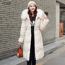 Load image into Gallery viewer, New Arrival Parkas Fashion Coats Women Winter Sweater Fur Collar Hood Warm Cotton Coat Women Clothes - Lifestyles Intra Asia