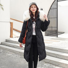 Load image into Gallery viewer, New Arrival Parkas Fashion Coats Women Winter Sweater Fur Collar Hood Warm Cotton Coat Women Clothes - Lifestyles Intra Asia