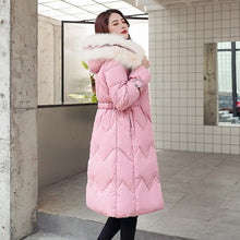 Load image into Gallery viewer, New Arrival Parkas Fashion Coats Women Winter Sweater Fur Collar Hood Warm Cotton Coat Women Clothes - Lifestyles Intra Asia
