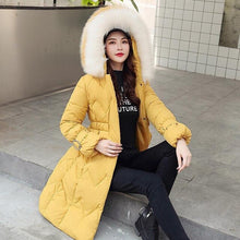 Load image into Gallery viewer, New Arrival Parkas Fashion Coats Women Winter Sweater Fur Collar Hood Warm Cotton Coat Women Clothes - Lifestyles Intra Asia