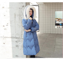 Load image into Gallery viewer, New Arrival Parkas Fashion Coats Women Winter Sweater Fur Collar Hood Warm Cotton Coat Women Clothes - Lifestyles Intra Asia