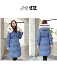 Load image into Gallery viewer, New Arrival Parkas Fashion Coats Women Winter Sweater Fur Collar Hood Warm Cotton Coat Women Clothes - Lifestyles Intra Asia