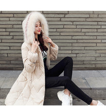Load image into Gallery viewer, New Arrival Parkas Fashion Coats Women Winter Sweater Fur Collar Hood Warm Cotton Coat Women Clothes - Lifestyles Intra Asia