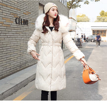 Load image into Gallery viewer, New Arrival Parkas Fashion Coats Women Winter Sweater Fur Collar Hood Warm Cotton Coat Women Clothes - Lifestyles Intra Asia