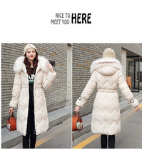 Load image into Gallery viewer, New Arrival Parkas Fashion Coats Women Winter Sweater Fur Collar Hood Warm Cotton Coat Women Clothes - Lifestyles Intra Asia
