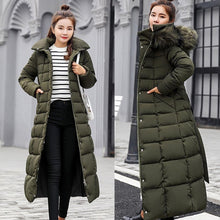 Load image into Gallery viewer, New Arrival Parkas Fashion Coats Women Winter Sweater Fur Collar Hood Warm Cotton Coat Women Clothes - Lifestyles Intra Asia