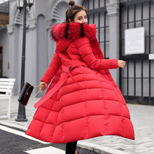 Load image into Gallery viewer, New Arrival Parkas Fashion Coats Women Winter Sweater Fur Collar Hood Warm Cotton Coat Women Clothes - Lifestyles Intra Asia
