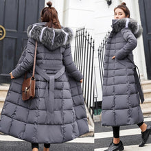 Load image into Gallery viewer, New Arrival Parkas Fashion Coats Women Winter Sweater Fur Collar Hood Warm Cotton Coat Women Clothes - Lifestyles Intra Asia